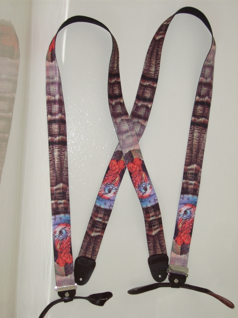 BUTTON-ON WILDLIFE TURKEY Suspenders 1 1/2" wide and 48" long UB120N48WLTK